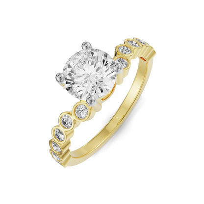 Rufus Round Diamond Ring Top View