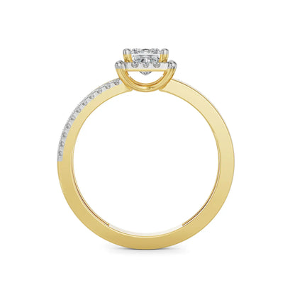 Camila Diamond Ring Back View