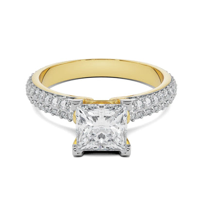 Isla Engagement Diamond Ring Front View in 9KT