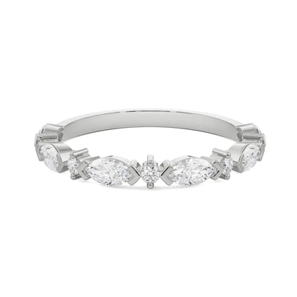 Majestic Marquise Diamond Band Front View