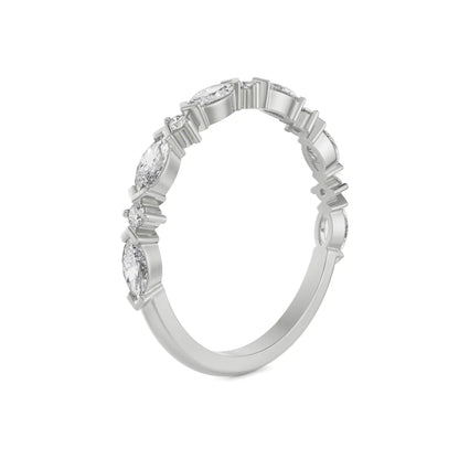 Majestic Marquise Diamond Band Side View
