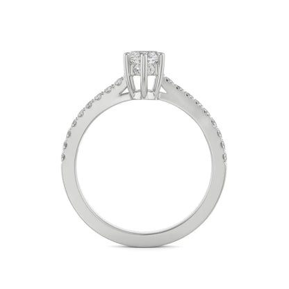 Sage Marquise Engagement Ring Back View