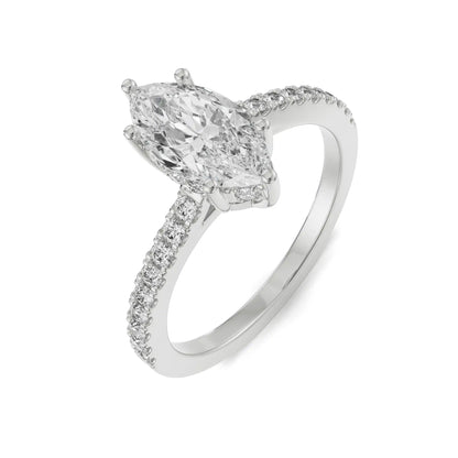 Sage Marquise Engagement Ring Top View