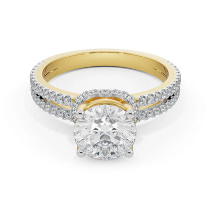 Elsie Round Engagement Ring Front View