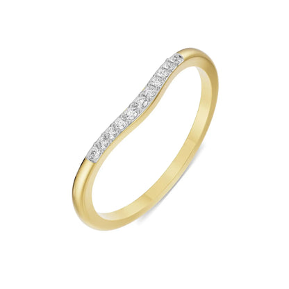 Wavy Katy Diamond Band 9KT
