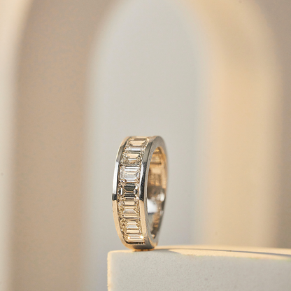 Emerald Eternity Lab Grown Diamond Band