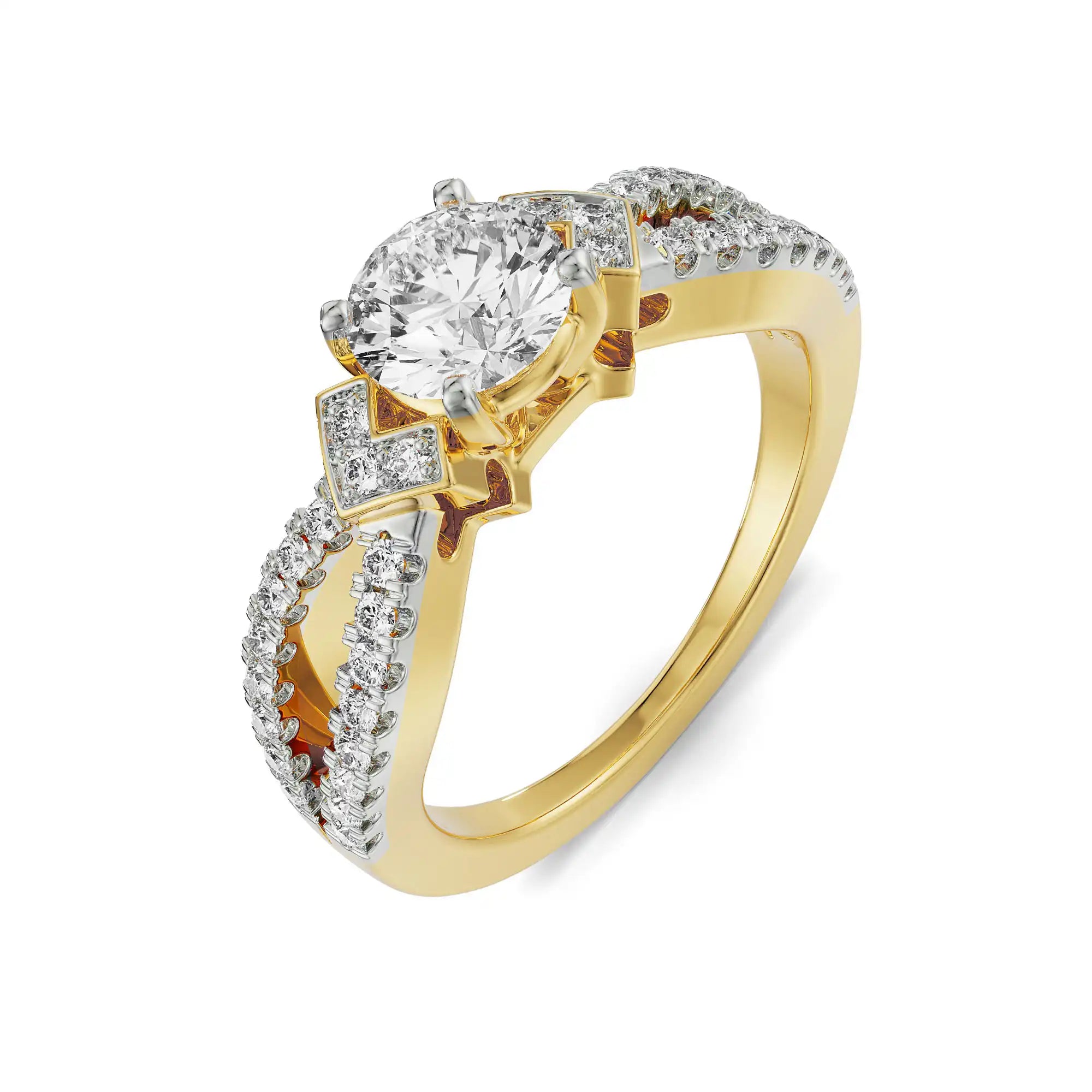 Khloe Diamond Ring Left View