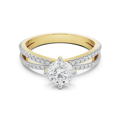Finley Solitaire Engagement Ring Front View in 9KT