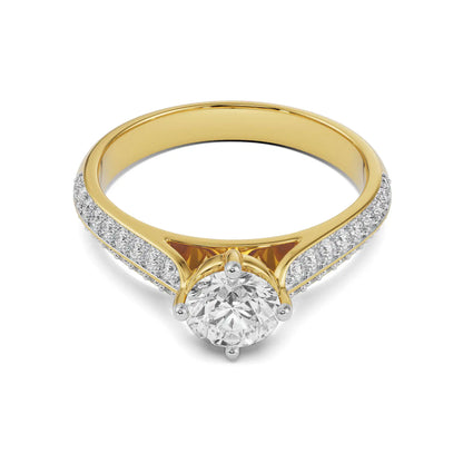 Milani Timeless Solitaire Ring Front View