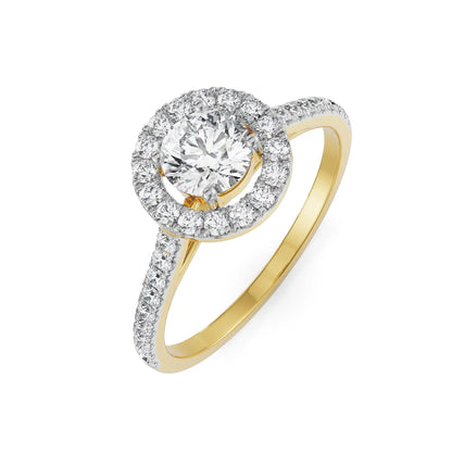 Sleek Valerie Engagement Ring Top View