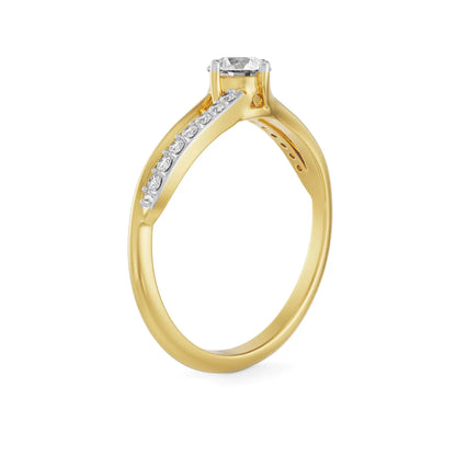 Pristine Glimmering Diamond Ring Right View