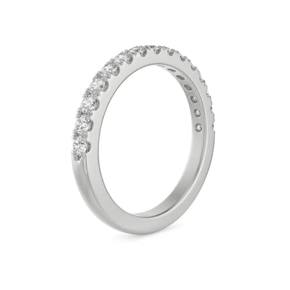 Stackable Diamond Band Side View in 9KT