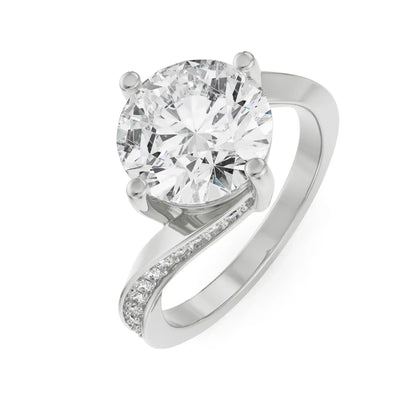 2 CT Twirl Solitaire Diamond Ring_in-stock