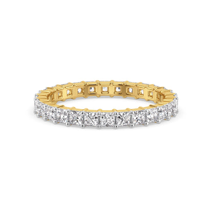 Princess Cut Eternity Lab Grown Diamond Band - front view