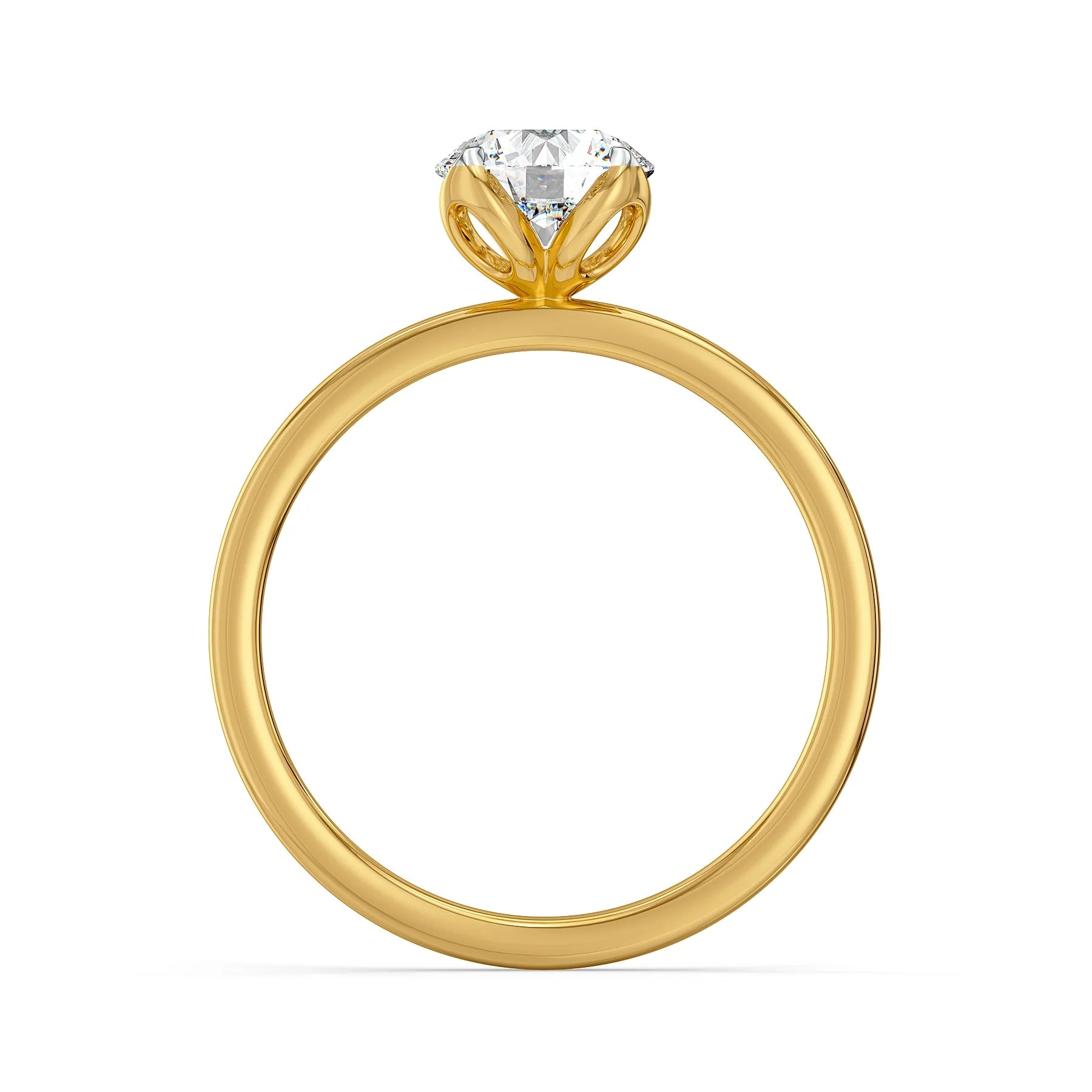 Lucir Lab Grown Diamond Ring - back view in 9KT