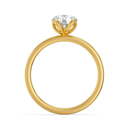 Lucir Lab Grown Diamond Ring - back view in 9KT