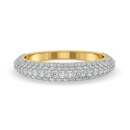 Clustered Ivana Lab Grown Diamond Band - front view