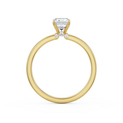 1 CT Emerald Lab Grown Diamond Solitaire Ring 9KT