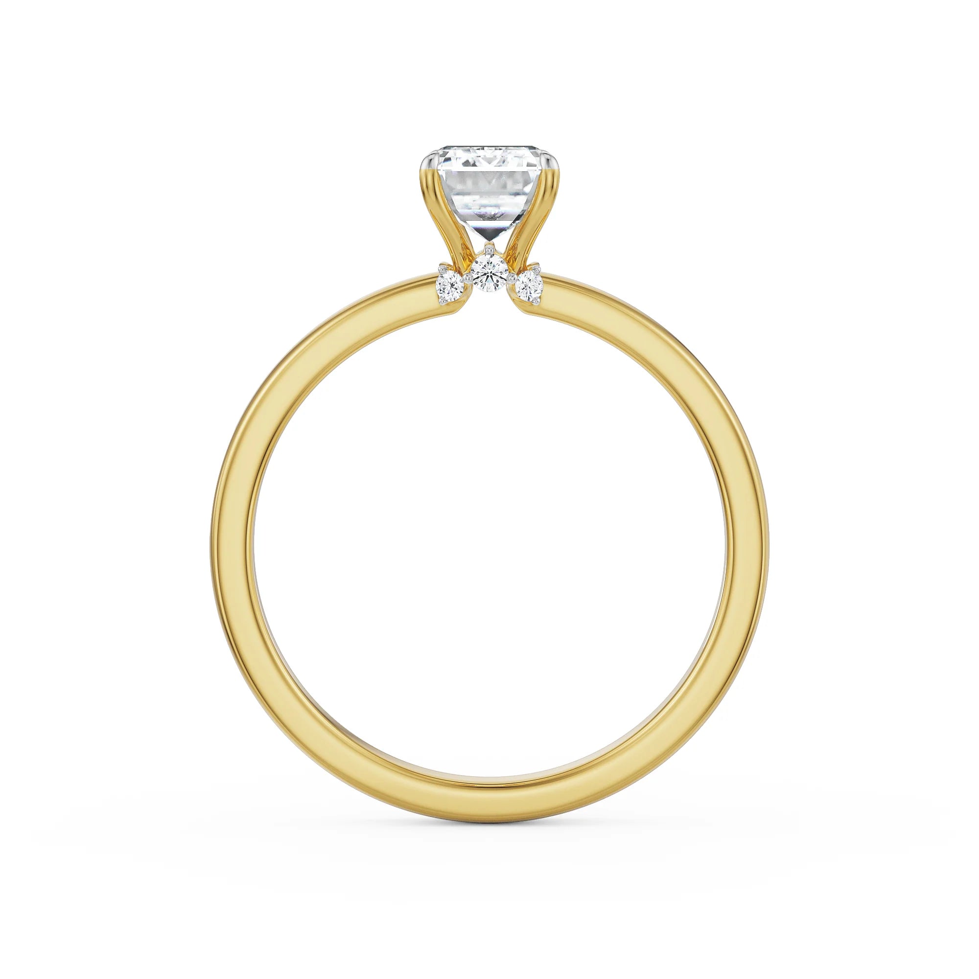 1 CT Emerald Lab Grown Diamond Solitaire Ring_in-stock