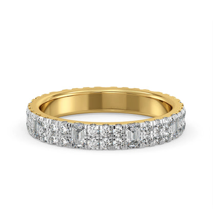 Sheryl Bold Lab Grown Diamond Band - Front view