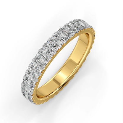 Sheryl Bold Lab Grown Diamond Band - Top view