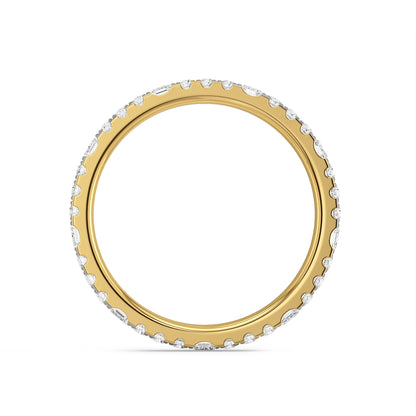 Sheryl Bold Lab Grown Diamond Band - Back view