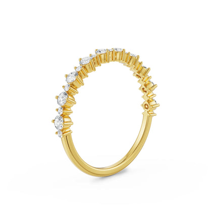 Wavy Lab Grown Diamond Band_in-stock