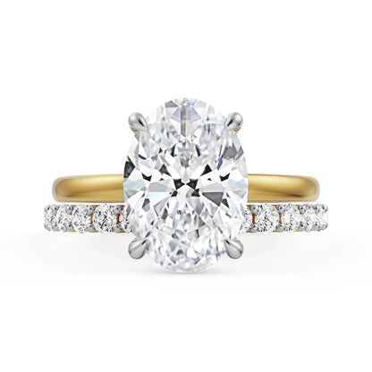 Oval Bridal Lab Grown Diamond Ring Set_in_stock