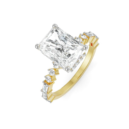 Saira Radiant Engagement Ring left view