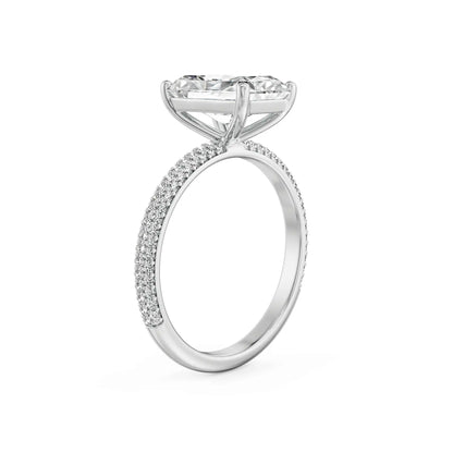 Vintage Glamour Radiant Diamond Ring right view