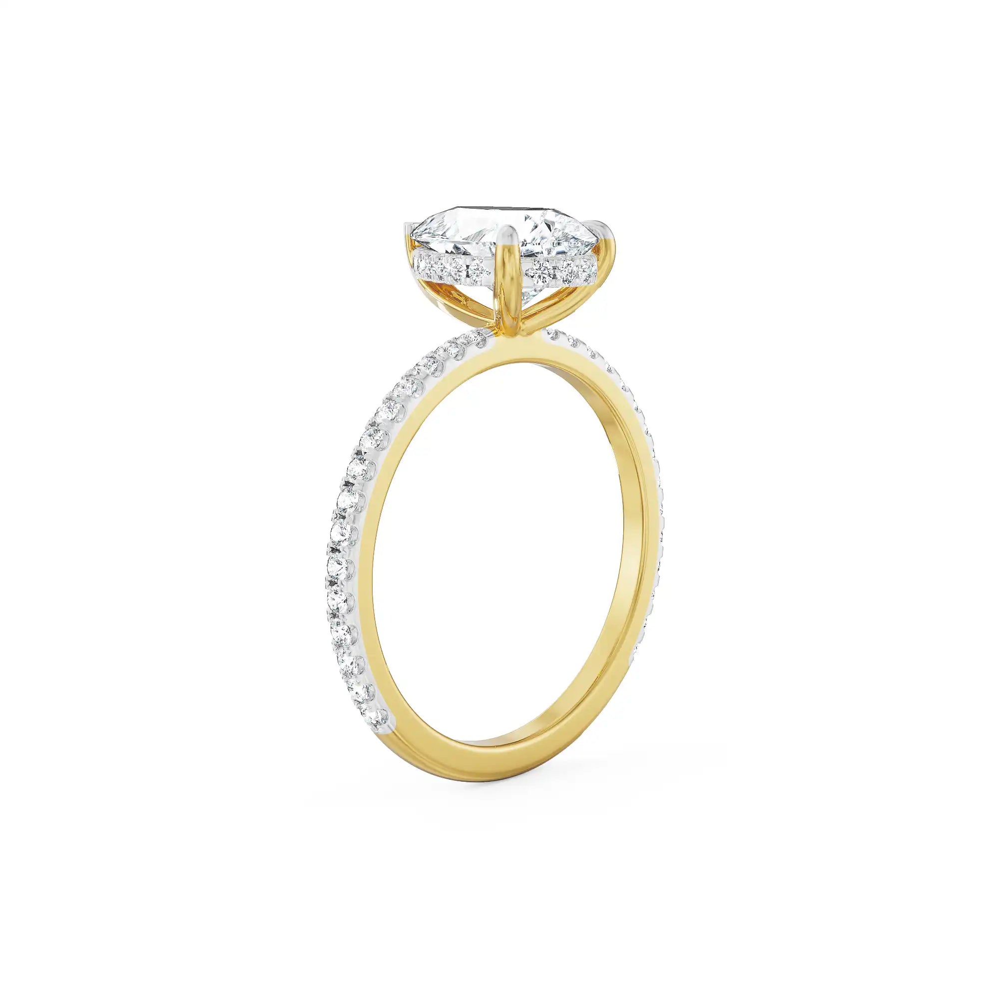 Vintage Pear Lab Diamond Engagement Ring_in-stock