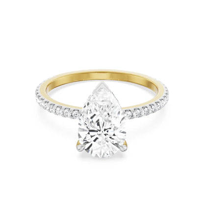 Vintage Pear Engagement Ring front view