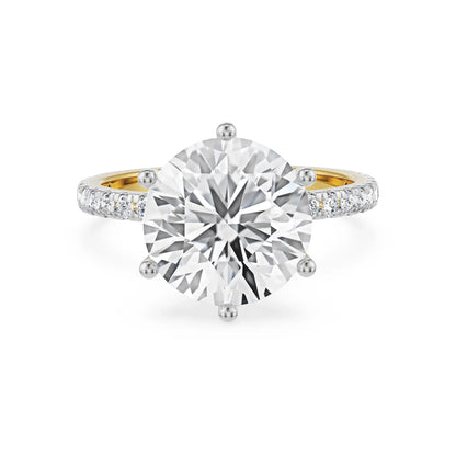 Majestic Round Lab Grown Diamond Solitaire Bridal Ring_in-stock