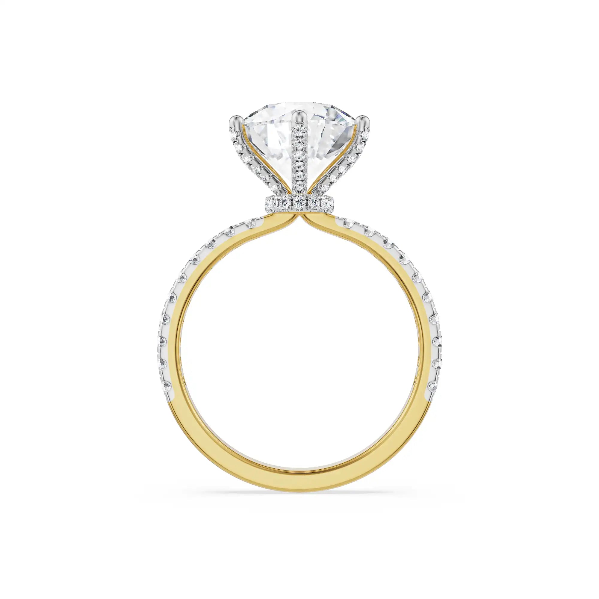 Majestic Round Lab Grown Diamond Solitaire Bridal Ring_in-stock