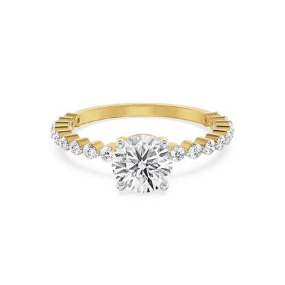 Ark Lab Grown Diamond Engagement Ring- front view in 9KT