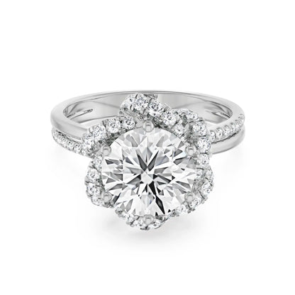 Entwine Lab Grown Diamond Ring- front view in 9KT