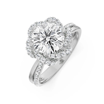 Entwine Lab Grown Diamond Ring- Top view in 9KT