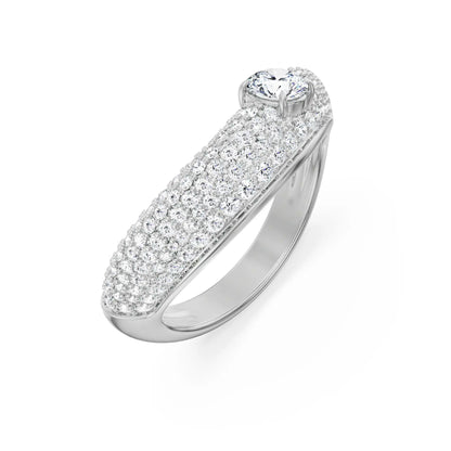 Zaha Lab Grown Diamond Ring - Top view