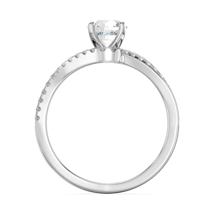 Noir Lab Grown Diamond Engagement Ring- Back View