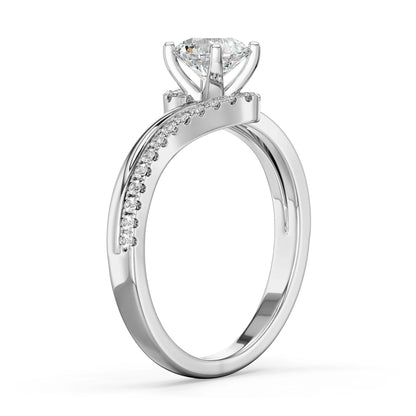 Noir Lab Grown Diamond Engagement Ring - Side view in 9KT