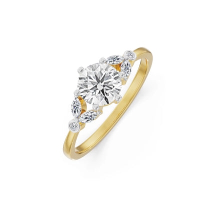Ethera Lab Grown Diamond Engagement Ring- Top View