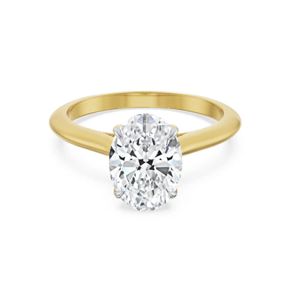 1.5 Carat Oval Lab Grown Diamond Engagement Ring- Front view