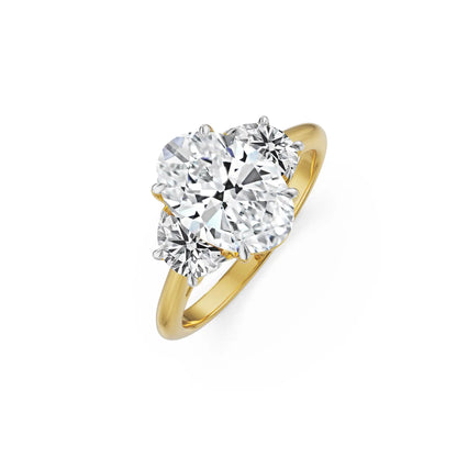Half Moon Accent Lab Grown Diamond Ring_in-stock