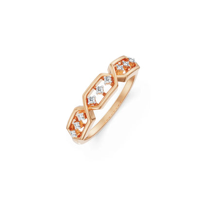 Eternally Linked Diamond Band top view