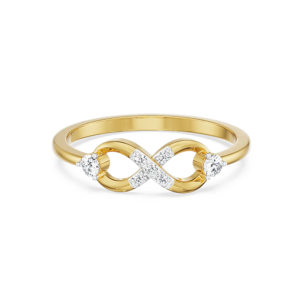 Dainty Infinity Diamond Ring