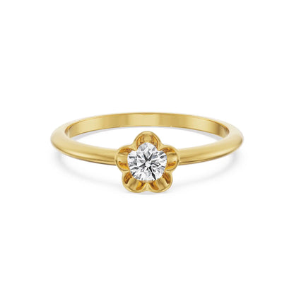 Floral Bloom Diamond Ring front view