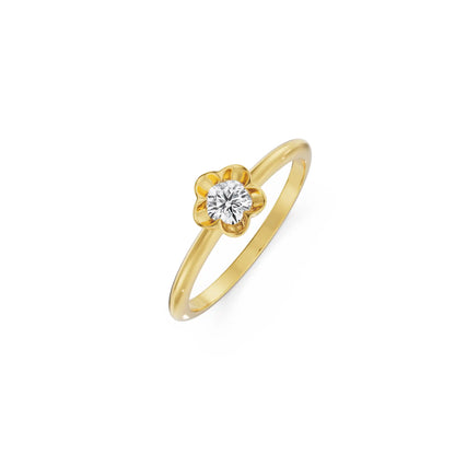 Floral Bloom Diamond Ring top view