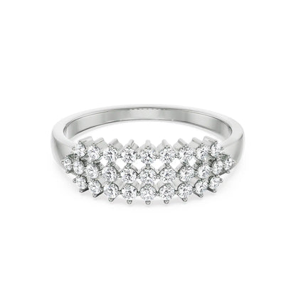 Clustered Ramona Diamond Band- Front view