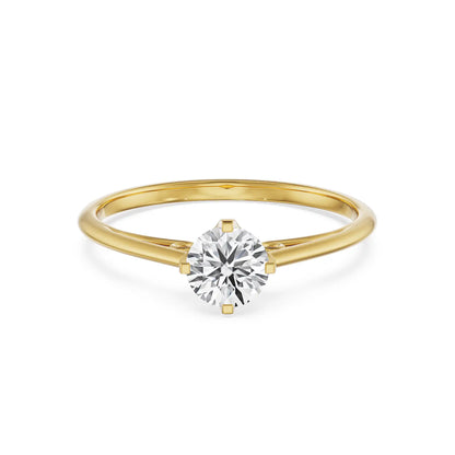 Vintage Solitaire Ring - Front View