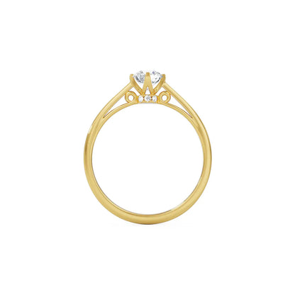 Vintage Solitaire Ring 9KT